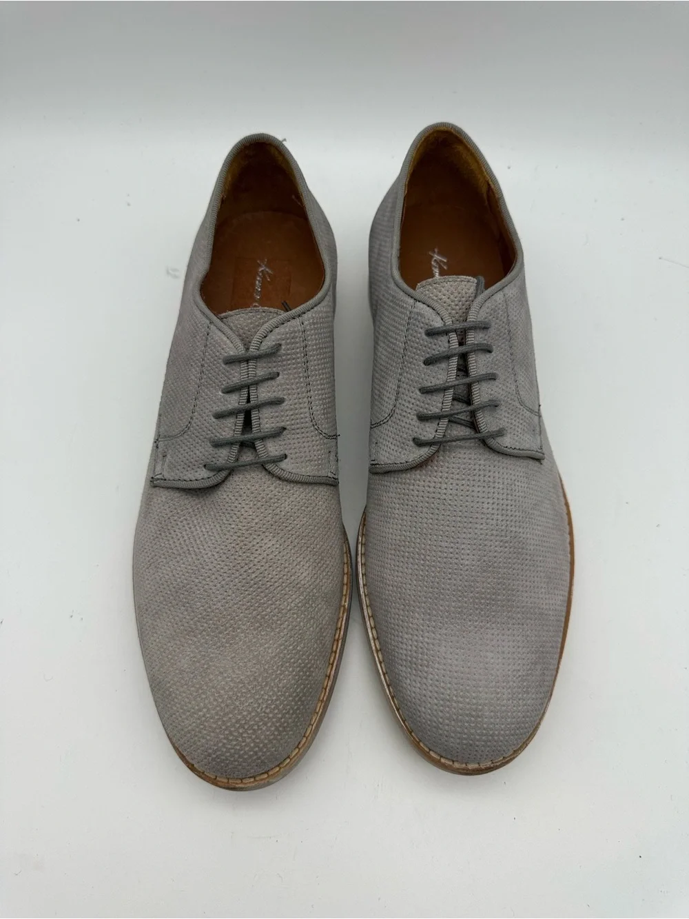 BRAND NEW Kenneth Cole New York ‘Right Time’ Oxfords Gray Suede Men’s Size 10 M